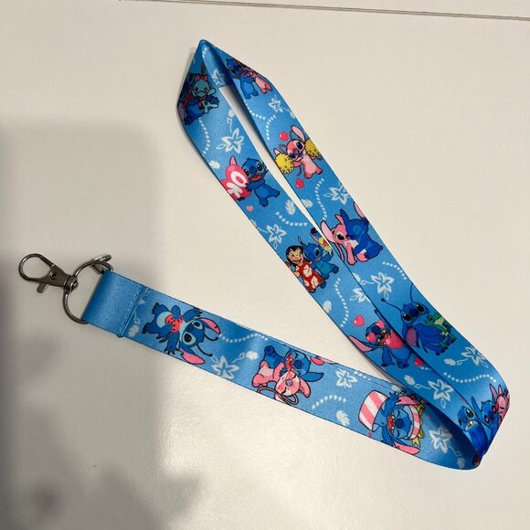 DISNEY’s “Lilo, Stitch & Angel” Pin Trading Lanyard (NEW & SO CUTE!) - Picture 1 of 4